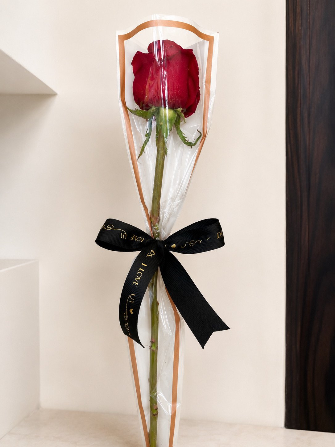Single Rose Bouquet